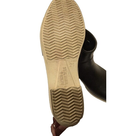 Alice + Whittles Legacy Minimalist Black Ankle Rain Boot Size 9 Wellies Rubber‎ - Picture 3 of 5